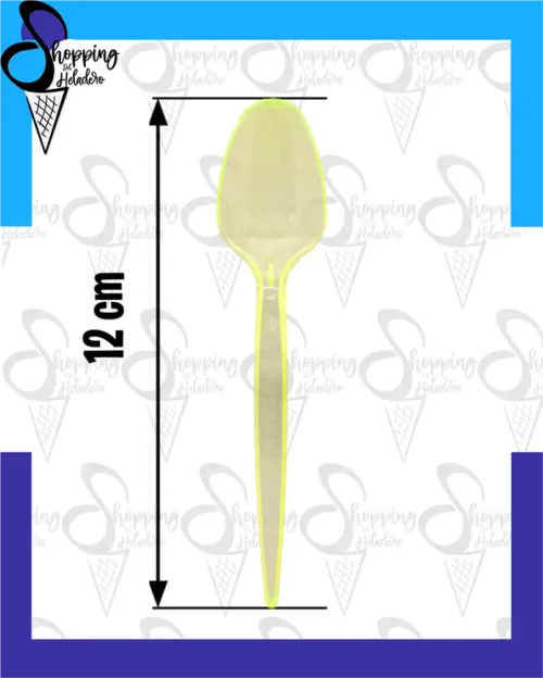 cucharas plásticas modelo sundae premium de 12 cm, colores translúcidos, Avellaneda, Zona Sur, Buenos Aires, Argentina