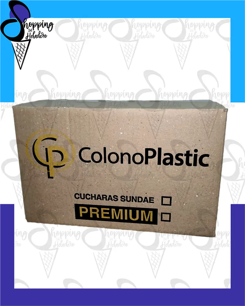 Caja cucharas plásticas modelo sundae premium de 12 cm, colores translúcidos, Avellaneda, Zona Sur, Buenos Aires, Argentina