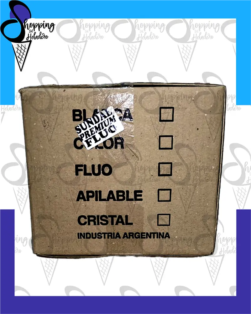 Caja cucharas plásticas modelo sundae premium de 12 cm, colores translúcidos, Avellaneda, Zona Sur, Buenos Aires, Argentina