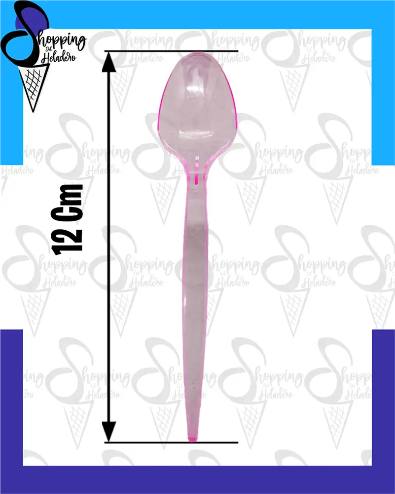 cucharas plásticas modelo sundae premium de 12 cm, colores translúcidos, Avellaneda, Zona Sur, Buenos Aires, Argentina