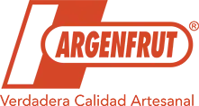 Logo de Argenfrut, marca de insumos con verdadera calidad artesanal para heladería y repostería, distribuida por Shopping del Heladero.