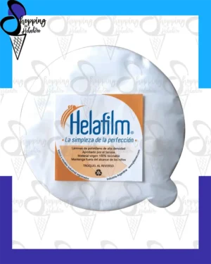láminas separadoras circulares Helafilm para potes de helado artesanal, disponibles en tamaños 1/4 kg, 1/2 kg y 1 kg, Shopping del Heladero, Lanús Este, Zona Sur, Buenos Aires, Argentina