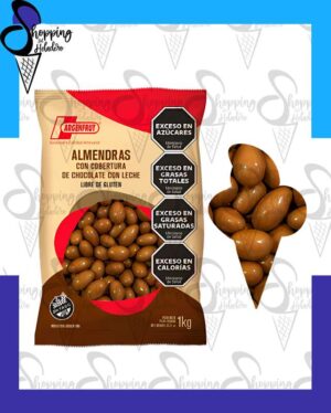 ALMENDRAS CON CHOCOLATE CON LECHE