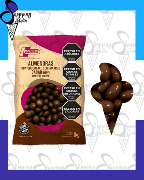 ALMENDRAS CON CHOCOLATE SEMIAMARGO