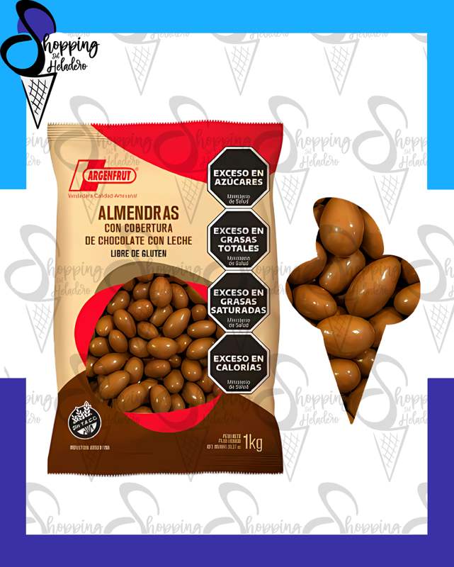 ALMENDRAS CON CHOCOLATE CON LECHE