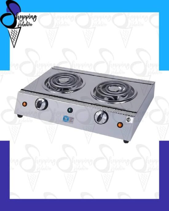 ANAFE DOBLE HORIZONTAL Anafe doble eléctrico Anion industrial de 2 hornallas en acero inoxidable, de Shopping del Heladero en Zona Sur, Buenos Aires.