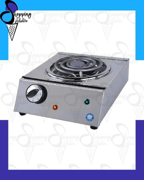 Anafe simple eléctrico Anion con llave termorreguladora y superficie de acero, de Shopping del Heladero en Zona Sur.