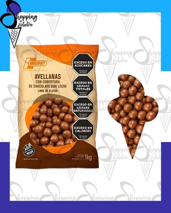 AVELLANAS BAÑADAS CON CHOCOLATE