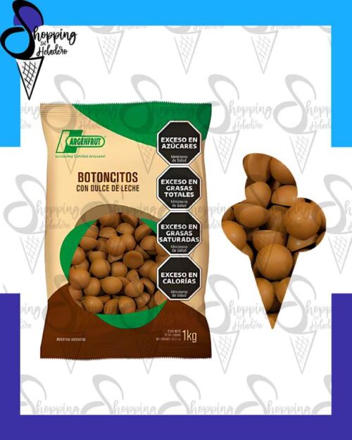 BOTONCITOS DE CHOCOLATE RELLENOS DE DULCE DE LECHE