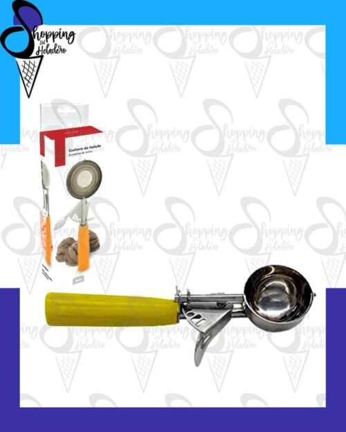 Cuchara bochera de acero inoxidable de 80g con sistema de resortes Cristal Rock, de Shopping del Heladero en Zona Sur.