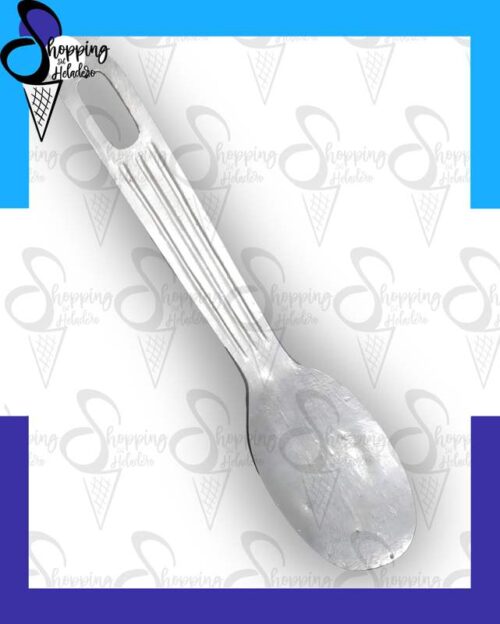 Espatula de heladero de aluminio con mango largo marca Anion, una herramienta profesional en Zona Sur, Buenos Aires.