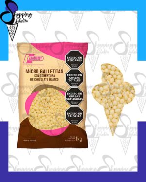 MICRO GALLETITAS CON CHOCOLATE BLANCO