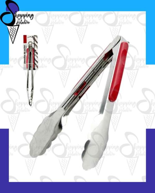 Pinza de acero inoxidable y silicona Cristal Rock de 36.5 cm, de Shopping del Heladero en Zona Sur, Buenos Aires.