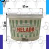 Tacita polipapel 360 blanca lisa o con logo personalizado para heladerías, en Shopping del Heladero, Zona Sur.