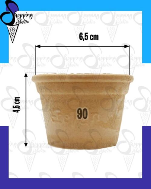 Tacita de pasta comestible número 90 marca Erevan por 380 unidades, de Shopping del Heladero en Zona Sur, Buenos Aires.