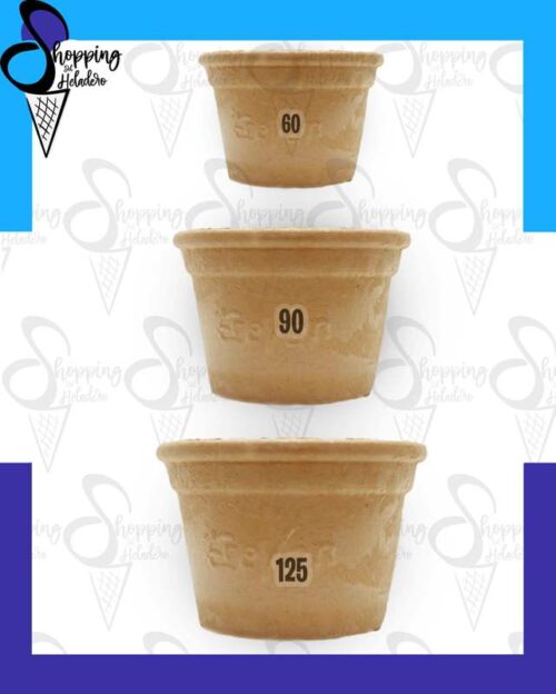 TAZA EREVAN X 3 Tacita de pasta comestible