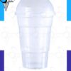 Vaso Milano 370cc de plástico cristal con tapa domo para heladerías en Shopping del Heladero, Zona Sur.