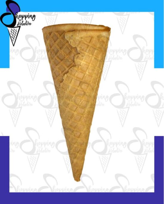 Cono americano tipo McDonald's para helado soft, caja de 195 unidades en Shopping del Heladero, Zona Sur.
