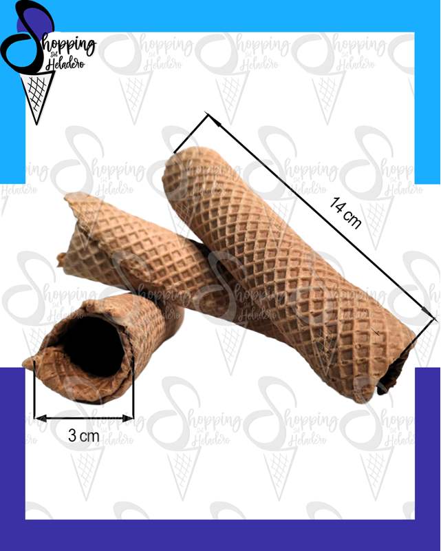 Cubanote artesanal San Pablo de 14cm para decoración de helados y postres