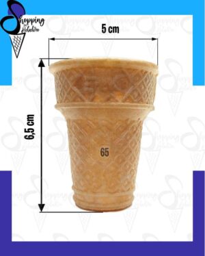 Vaso comestible de pasta N65 marca Erevan por 360 unidades, de Shopping del Heladero en Zona Sur, Buenos Aires.