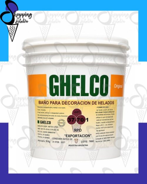 BAÑO SEMIAMARGO PARA HELADO EXPORTACION GHELCO BAÑO SEMIAMARGO PARA HELADO EXPORTACION GHELCO