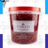 Cereza carleti partida en balde para heladerías, un insumo dulce de Shopping del Heladero en Zona Sur, Buenos Aires.