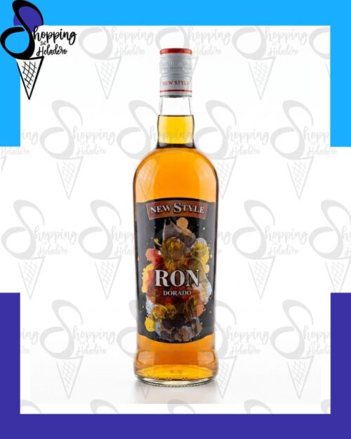 Ron new dorado New Style de 1 litro para heladerías y gastronomía en Zona Sur, Buenos Aires.
